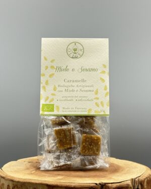 Caramelle-Biologiche-Euka-Miele-e-Sesamo Oligea azienda agricola di Massarosa LU