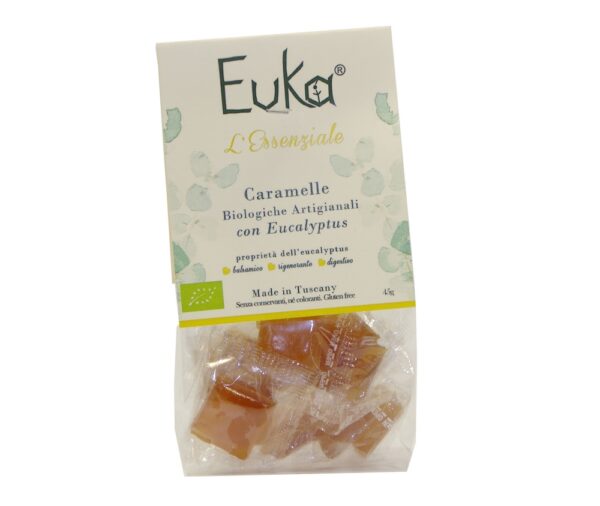Caramelle Bio L'Essenziale di Euka con eucalipto e miele