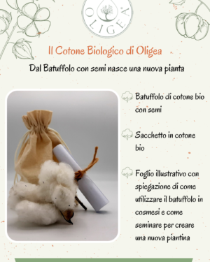 Batuffolo naturale con semi di cotone bio - immagine 2