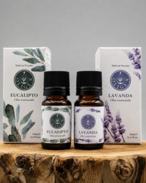 Kit oli essenziali di eucalipto e lavanda per diffusori e profumatori ambiente | Aromaterapia Oligea