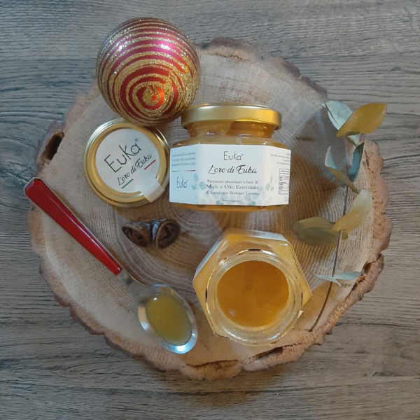 Miele balsamico biologico con olio essenziale di eucalipto italiano