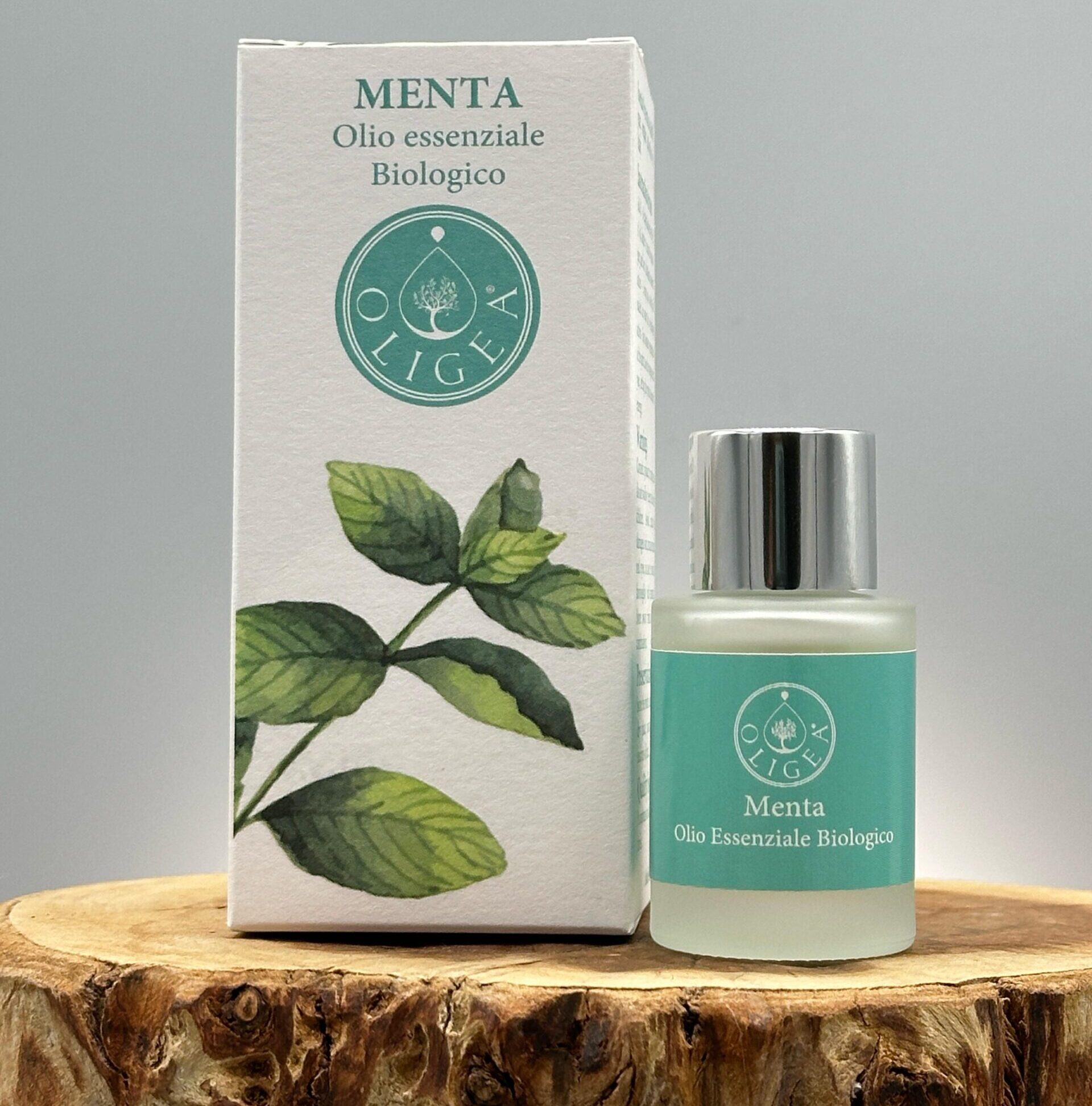 "Olio essenziale di menta Oligea, azienda agricola biologica toscana di Massarosa (LU) per utilizzo cosmetico e aromaterapico "