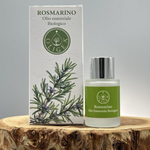 "Olio essenziale di rosmarino Oligea, azienda agricola biologica toscana di Massarosa (LU) per utilizzo cosmetico e aromaterapico"