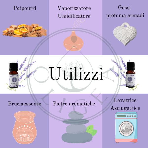 Utilizzi olio essenziale di lavanda per aromaterapia