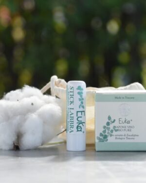 Idea Regalo Oligea con Sapone Viso Naturale e Stick Labbra Bio e Batuffolo di Cotone Naturale